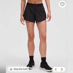 Lululemon Track That High-Rise Lined Short 3" Size 4